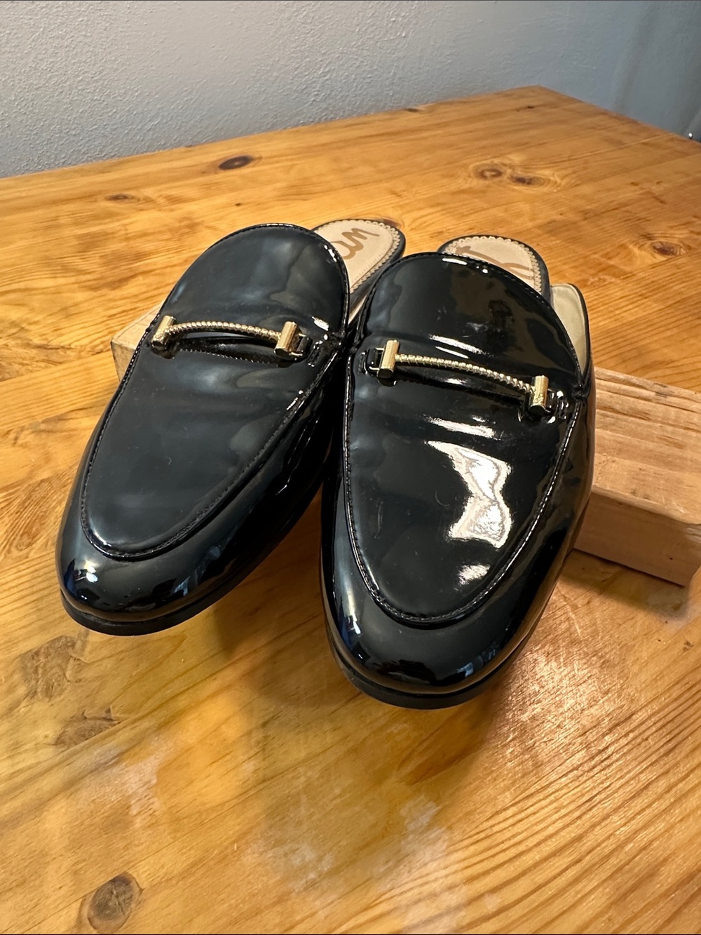 Sam Edelman Women black patent leather Slip-on 9m